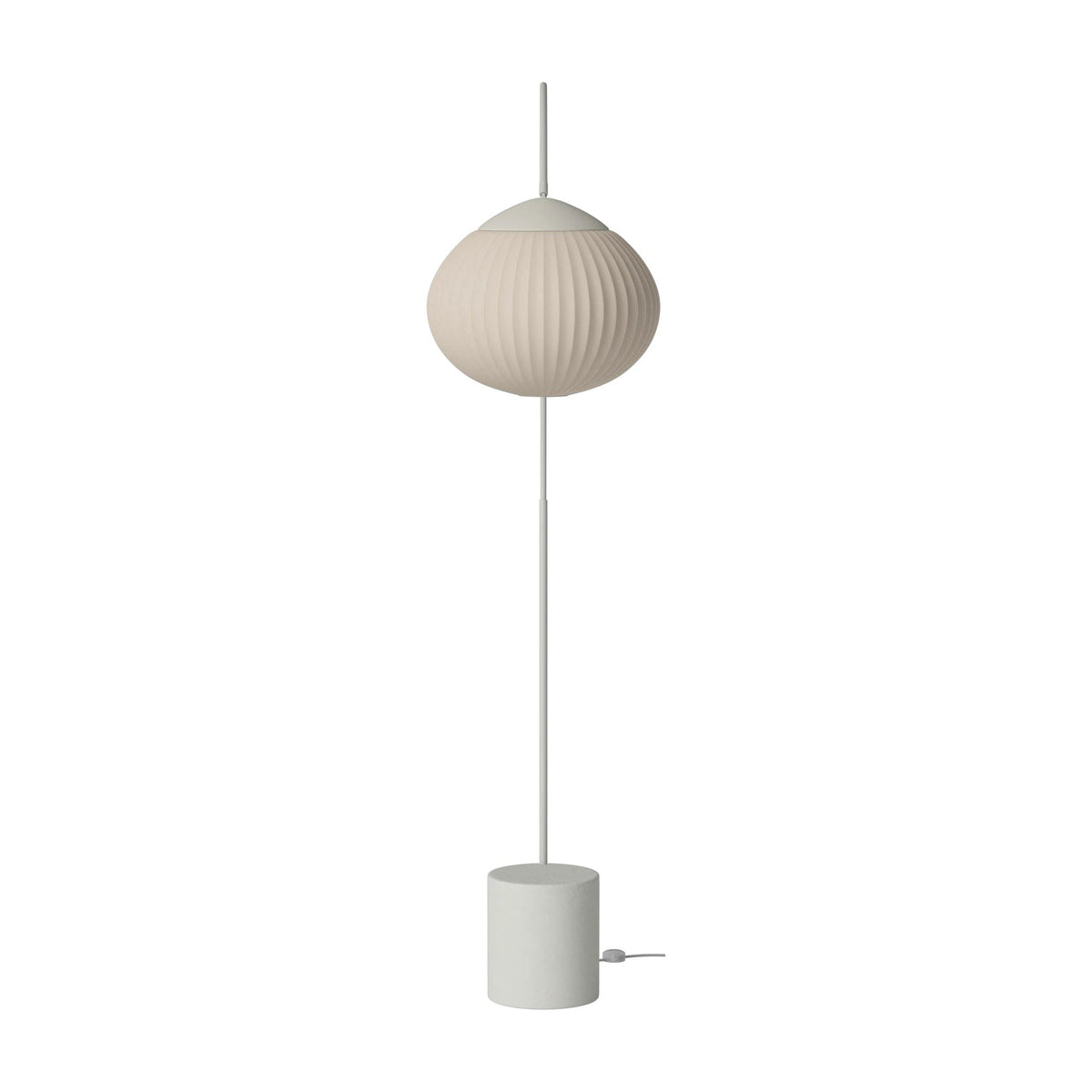 Bolia Acorn vloerlamp matgrijs beton, zandkleurige stof, matgrijs eiken, grijs snoer, 00-133-01_00001