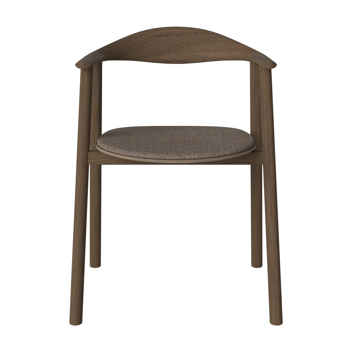 Bolia Swing eetkamerstoel gestoffeerd memory - bouclé, light brown, donker geolied eiken, 02-103-11_00171