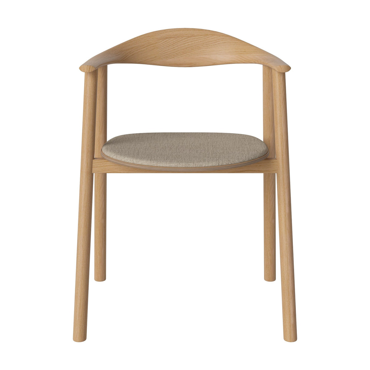 Bolia Swing eetkamerstoel gestoffeerd canyon - weefsel, dark beige, geolied eiken, 02-103-11_00244