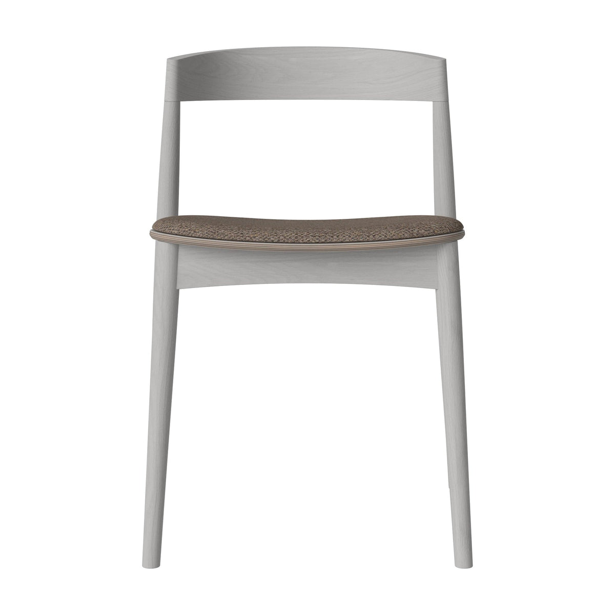 Bolia Kite eetkamerstoel gestoffeerd memory - bouclé, light brown, grijs gelakt eiken, 02-118-05_00153