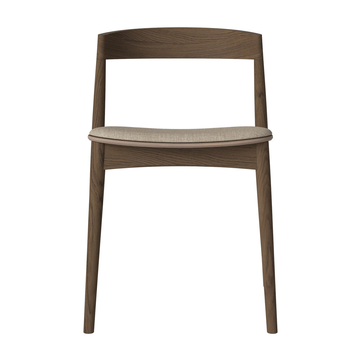 Bolia Kite eetkamerstoel gestoffeerd canyon - weefsel, dark beige, donker geolied eiken, 02-118-05_00225