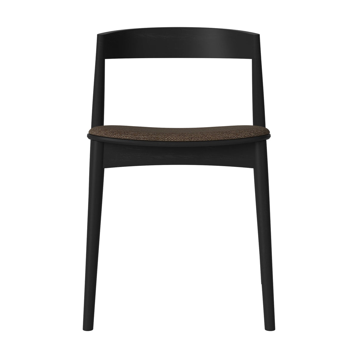 Bolia Kite eetkamerstoel gestoffeerd memory - bouclé, brown, zwart gelakt eiken, 02-118-05_00267