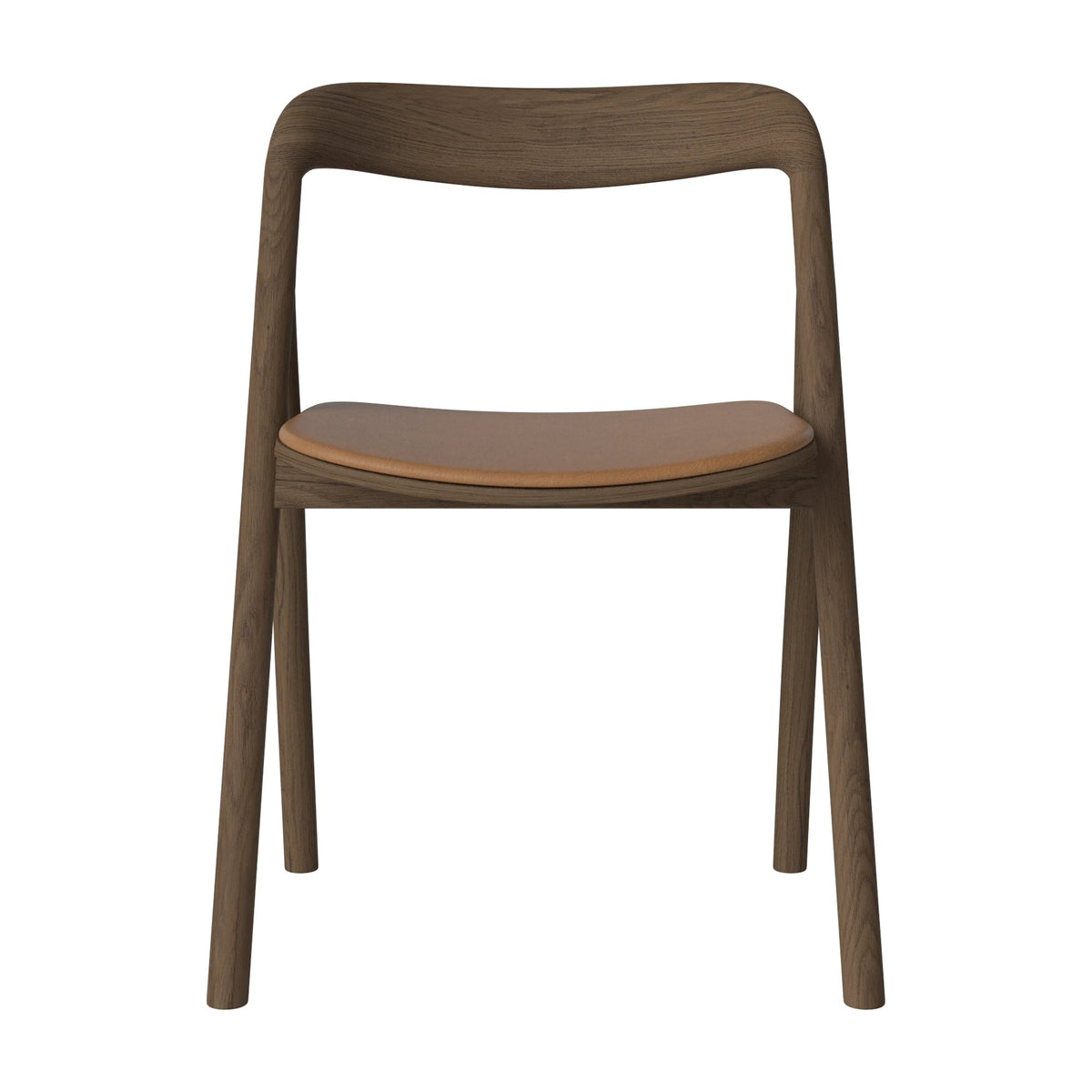 Bolia Fenri eetkamerstoel gestoffeerd sydney - leer, cognac, donker geolied eiken, 02-140-05_00113