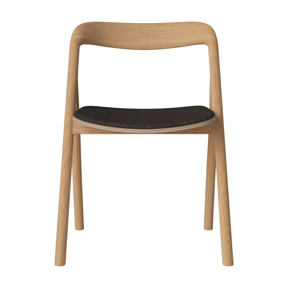 Bolia Fenri eetkamerstoel gestoffeerd adria - bouclé, brown, geolied eiken, 02-140-05_00151