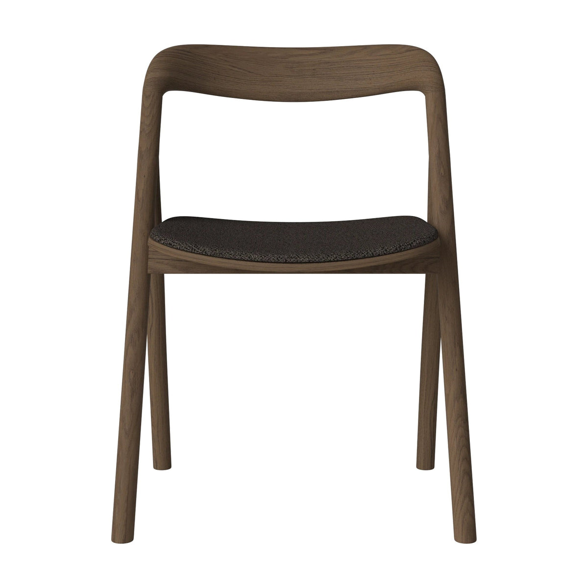 Bolia Fenri eetkamerstoel gestoffeerd adria - bouclé, brown, donker geolied eiken, 02-140-05_00153