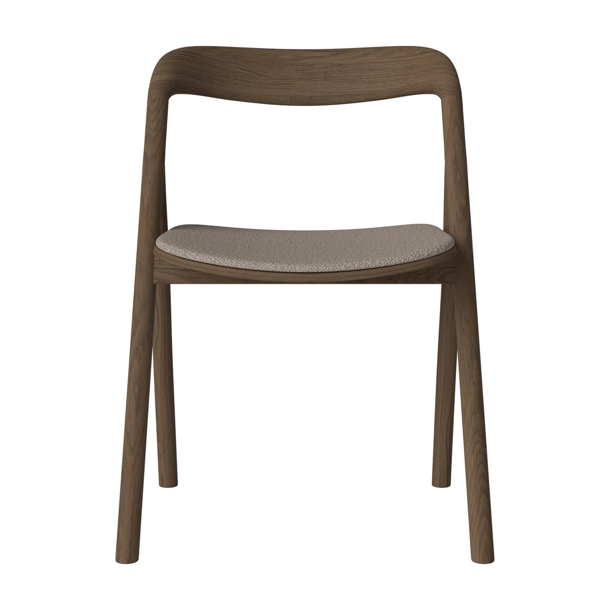 Bolia Fenri eetkamerstoel gestoffeerd adria - bouclé, dark beige, donker geolied eiken, 02-140-05_00156