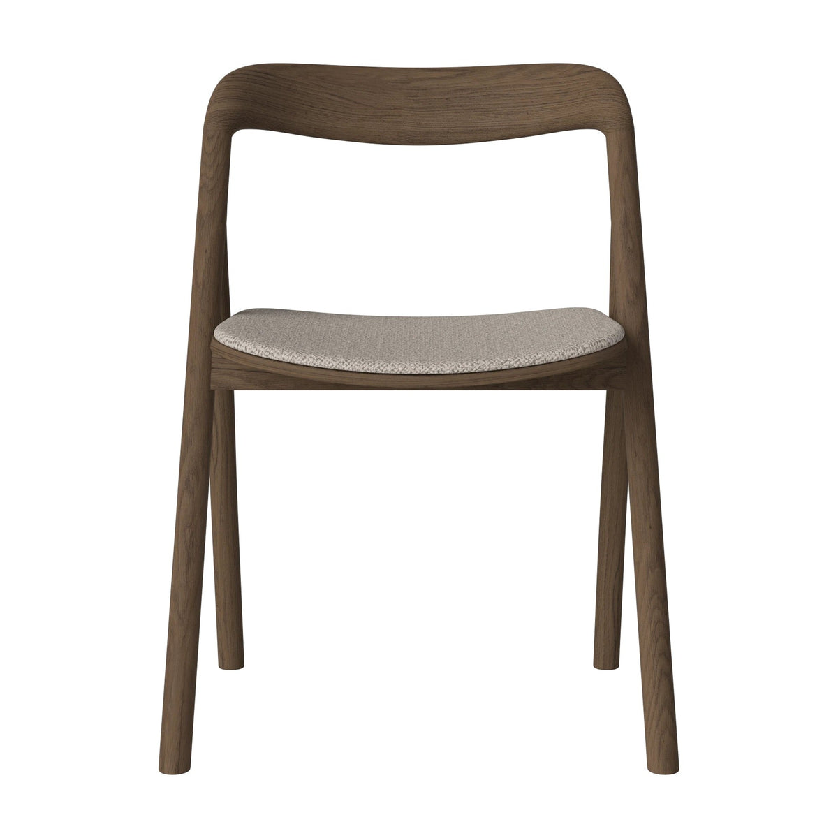 Bolia Fenri eetkamerstoel gestoffeerd adria - bouclé, sand, donker geolied eiken, 02-140-05_00159