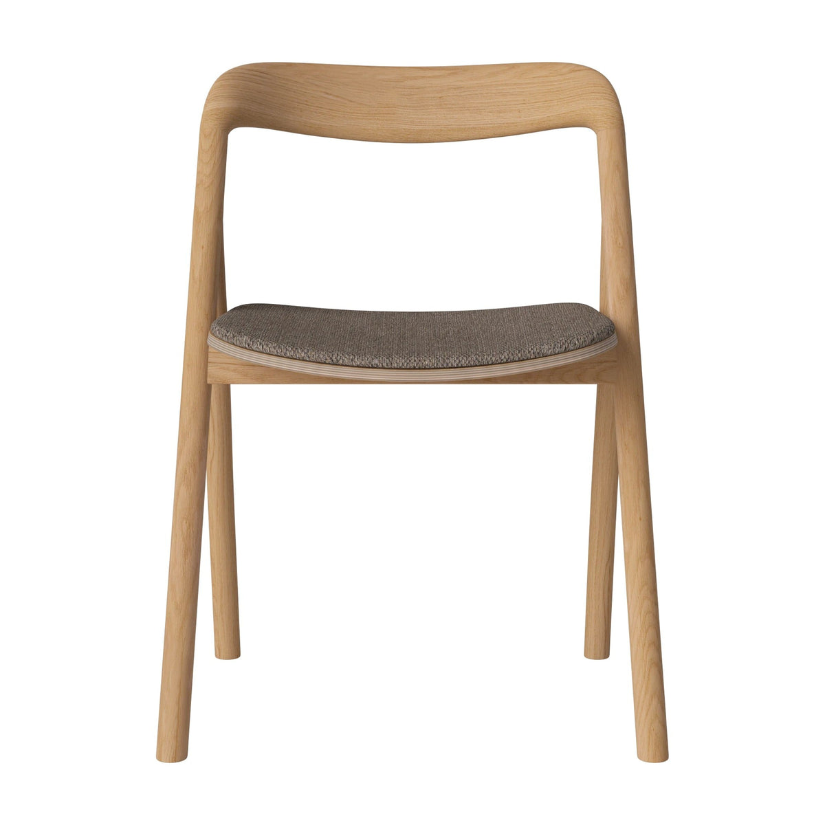 Bolia Fenri eetkamerstoel gestoffeerd memory - bouclé, light brown, geolied eiken, 02-140-05_00160