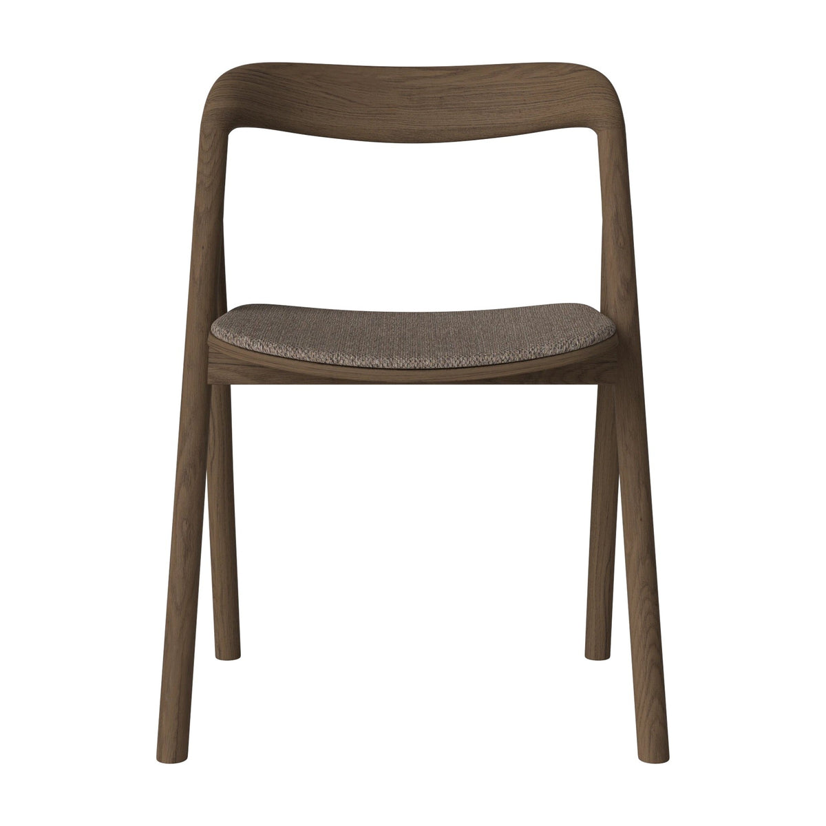 Bolia Fenri eetkamerstoel gestoffeerd memory - bouclé, light brown, donker geolied eiken, 02-140-05_00162