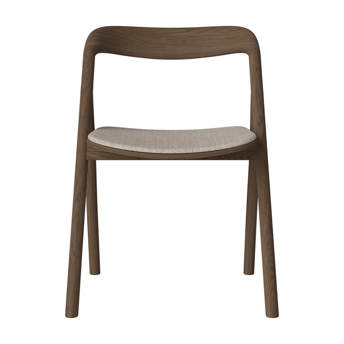 Bolia Fenri eetkamerstoel gestoffeerd memory - bouclé, beige, donker geolied eiken, 02-140-05_00200