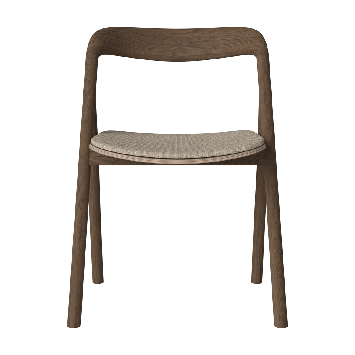 Bolia Fenri eetkamerstoel gestoffeerd canyon - weefsel, dark beige, donker geolied eiken, 02-140-05_00224