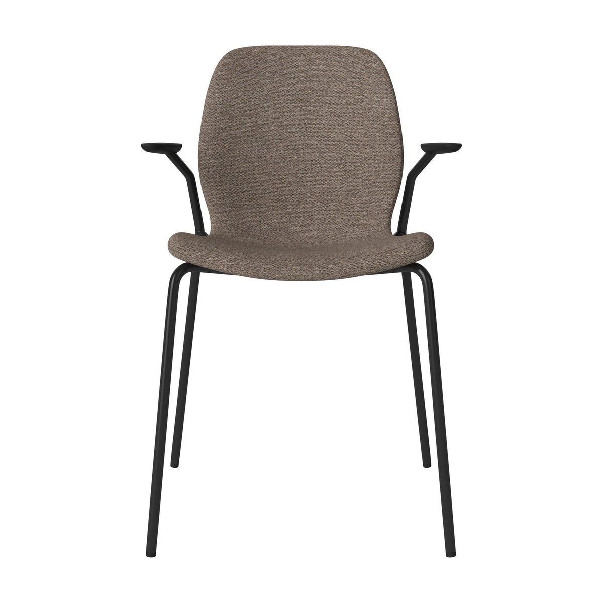 Bolia Seed Memory - Bouclé, Dark beige, Zwart gelakt staal, 02-327-30_00249