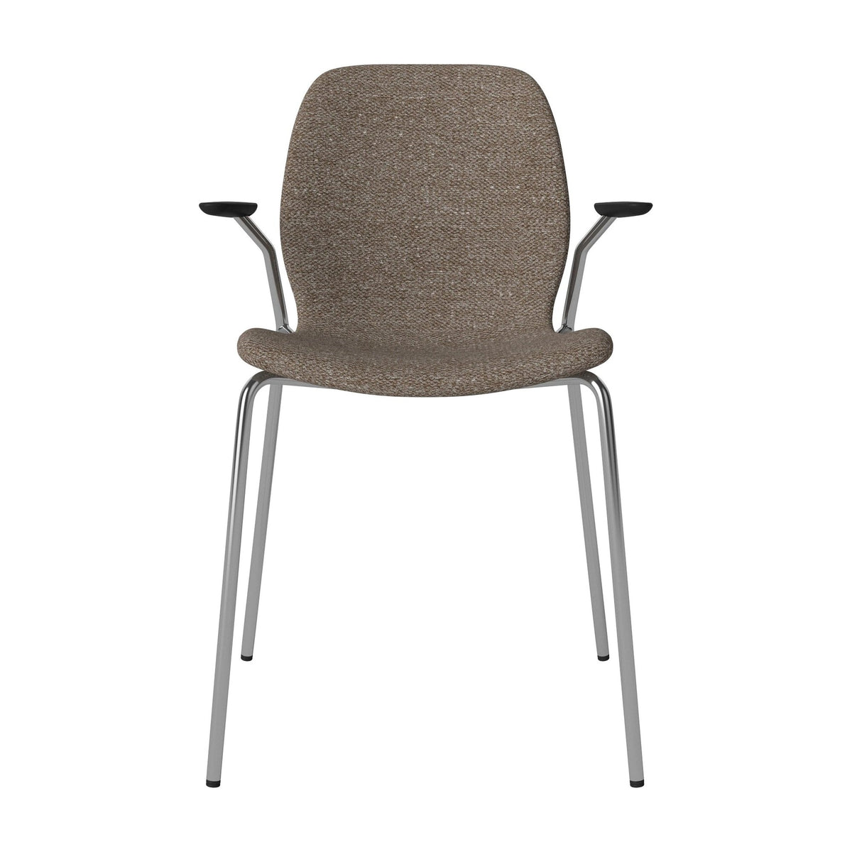Bolia Seed Memory - Bouclé, Grey Brown, Verchroomd staal, 02-327-30_00619