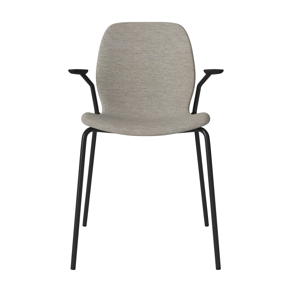 Bolia Seed Memory - Bouclé, Stone Grey, Zwart gelakt staal, 02-327-30_00700