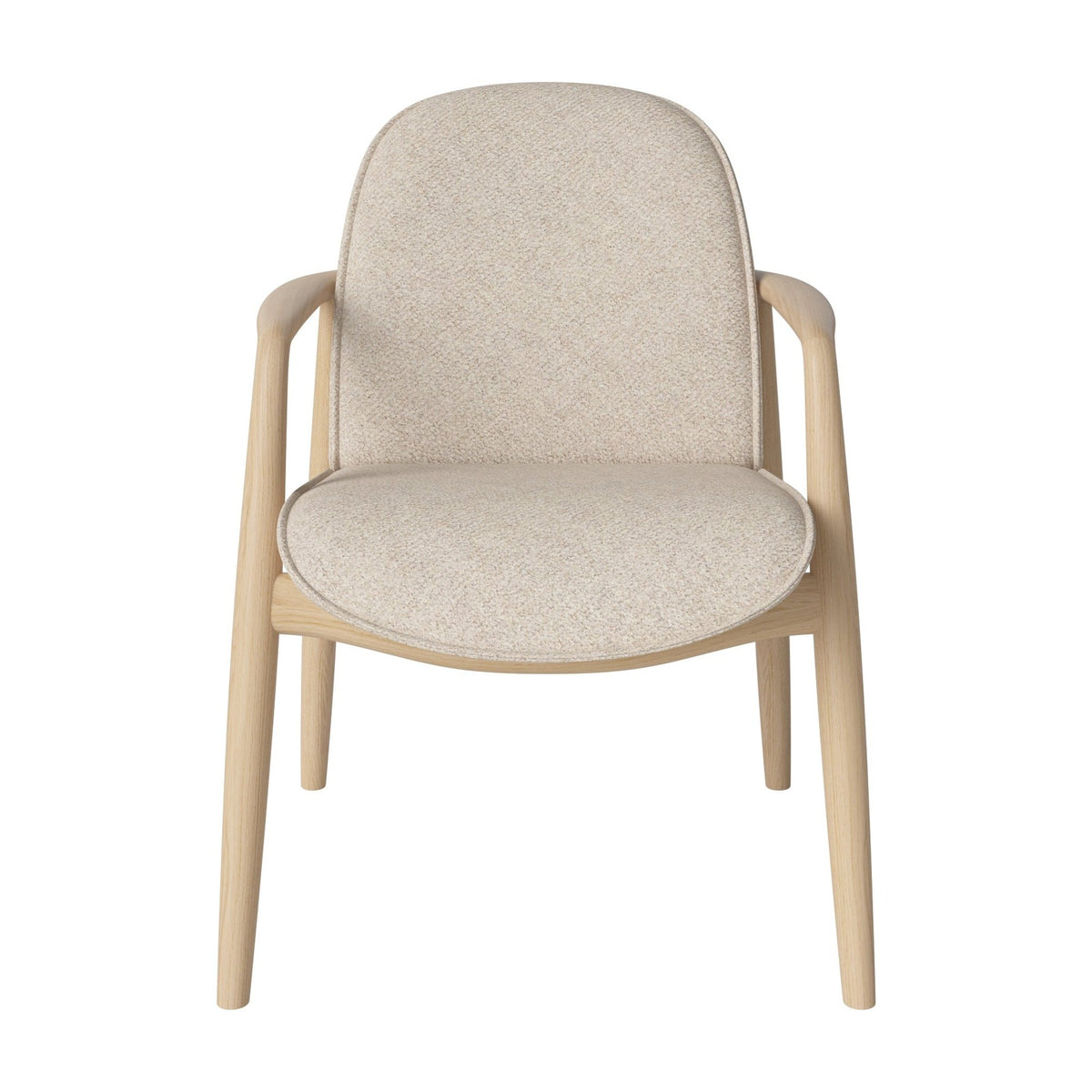 Bolia Bowie Monza - Bouclé, Beige, Wit gepigmenteerd geolied eiken, 02-330-20_00328