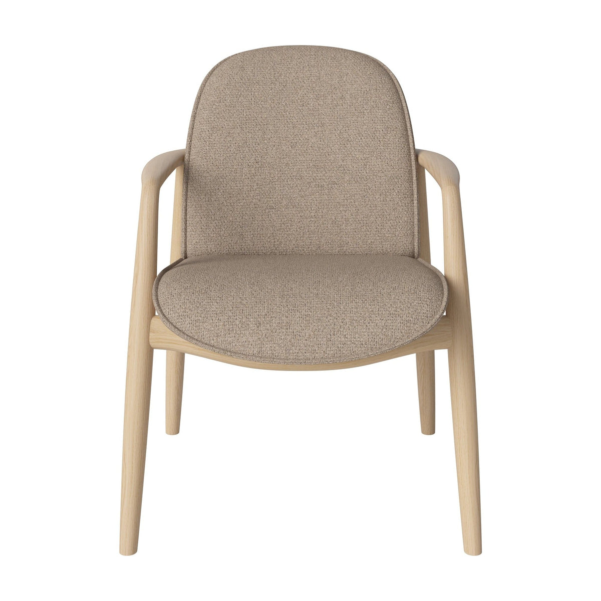 Bolia Bowie Monza - Bouclé, Dark beige, Wit gepigmenteerd geolied eiken, 02-330-20_00330