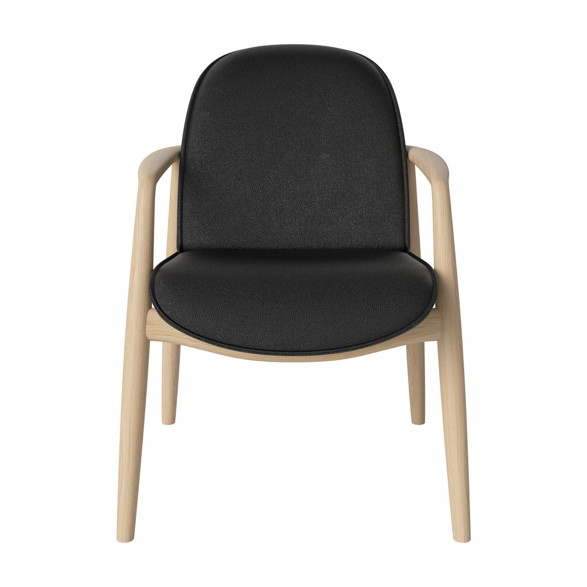 Bolia Bowie Quattro - Leer, Black, Wit gepigmenteerd geolied eiken, 02-330-20_00352