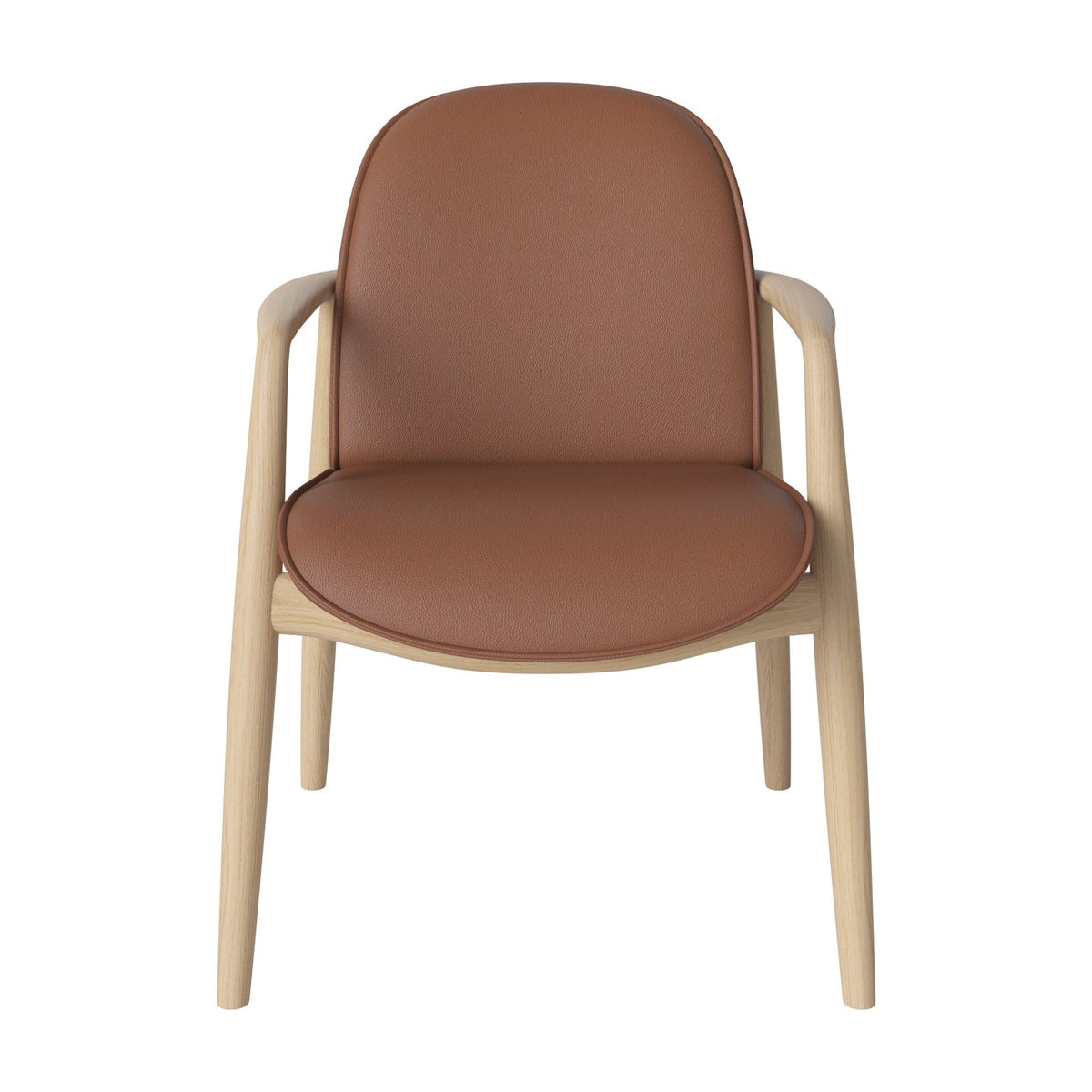Bolia Bowie Quattro - Leer, Cognac, Wit gepigmenteerd geolied eiken, 02-330-20_00355