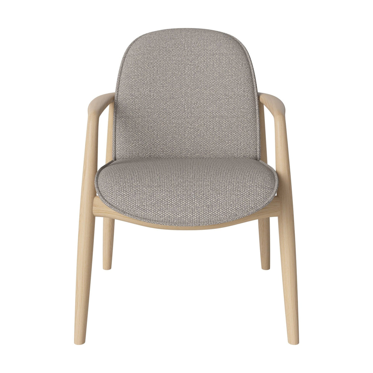 Bolia Bowie Monza - Bouclé, Grey white, Wit gepigmenteerd geolied eiken, 02-330-20_01012
