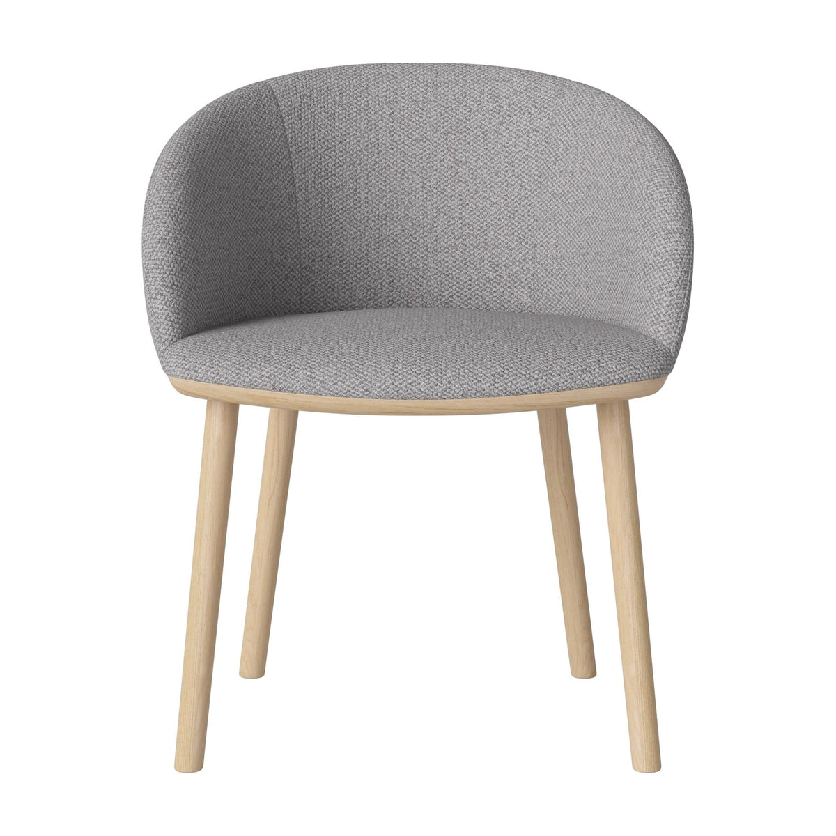 Bolia Join Monza - Bouclé, Light Grey, Wit gepigmenteerd geolied eiken, 02-341-01_00903