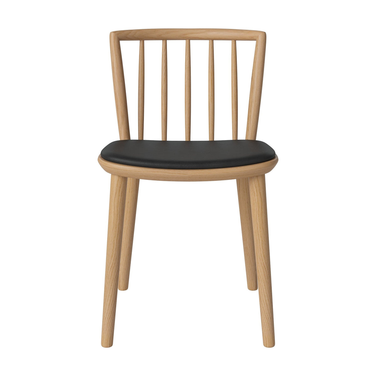 Bolia Eter eetkamerstoel gestoffeerd sydney - leer, black, geolied eiken, 02-342-15_00011