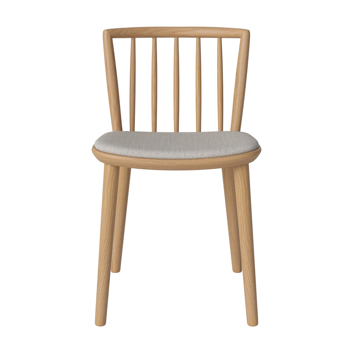 Bolia Eter eetkamerstoel gestoffeerd memory - bouclé, grey white, geolied eiken, 02-342-15_00017