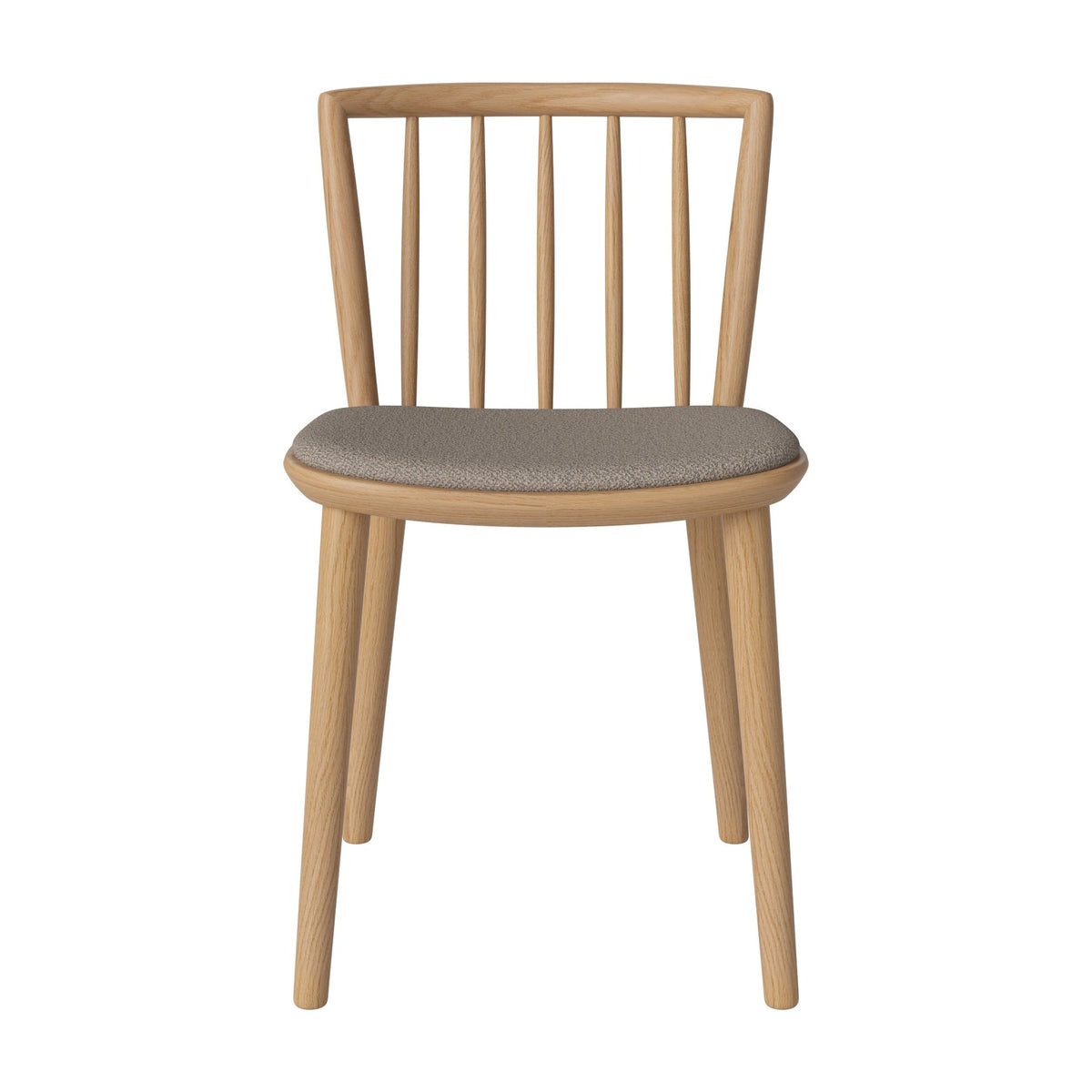 Bolia Eter eetkamerstoel gestoffeerd adria - bouclé, dark beige, geolied eiken, 02-342-15_00026