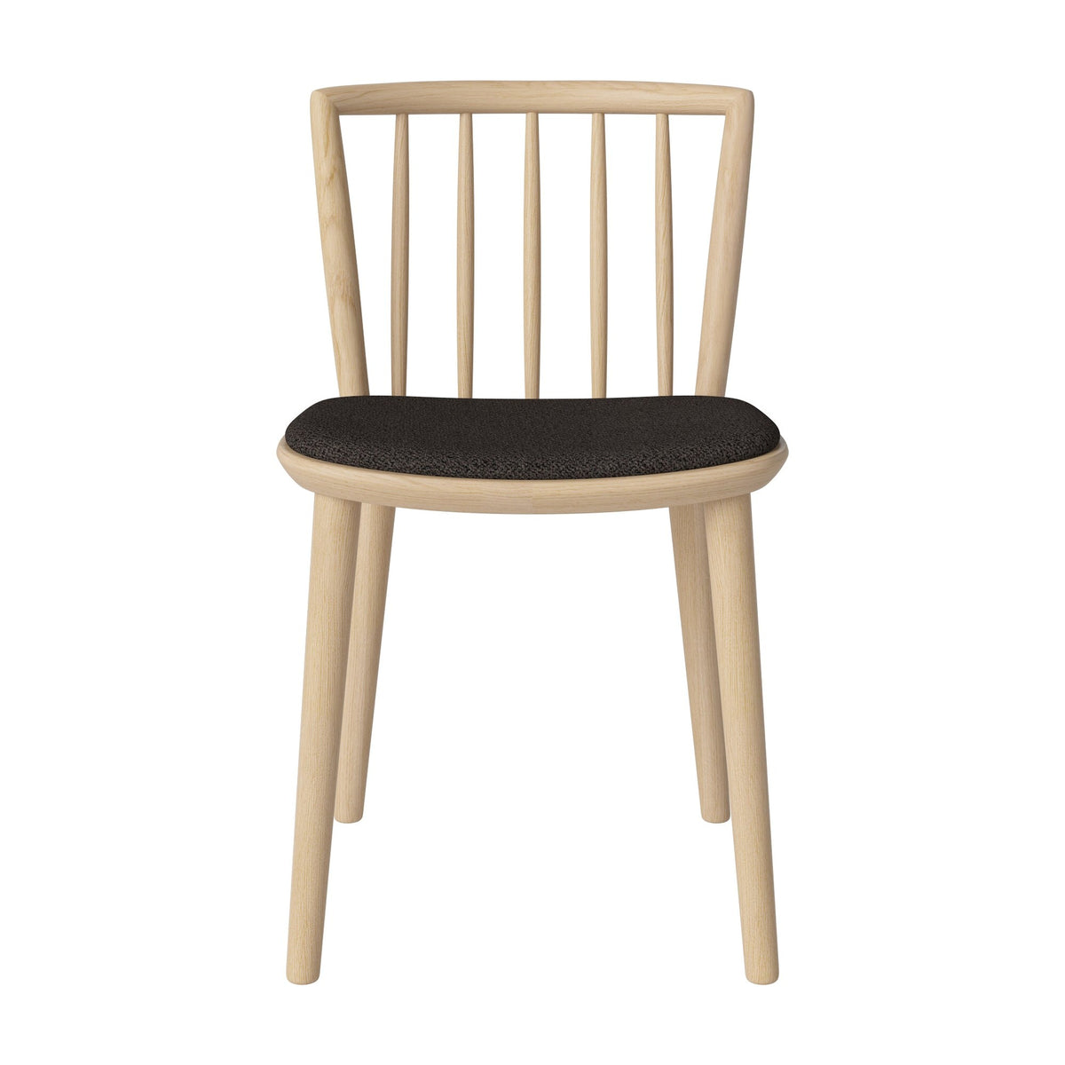 Bolia Eter eetkamerstoel gestoffeerd adria - bouclé, brown, wit gepigmenteerd geolied eiken, 02-342-15_00057