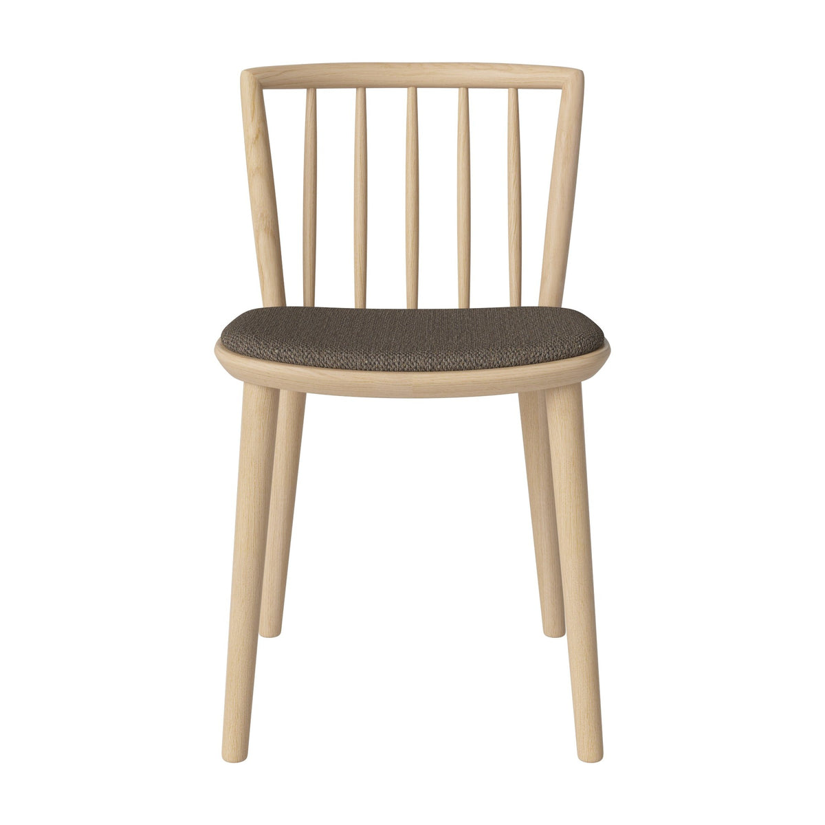 Bolia Eter eetkamerstoel gestoffeerd memory - bouclé, light brown, wit gepigmenteerd geolied eiken, 02-342-15_00060