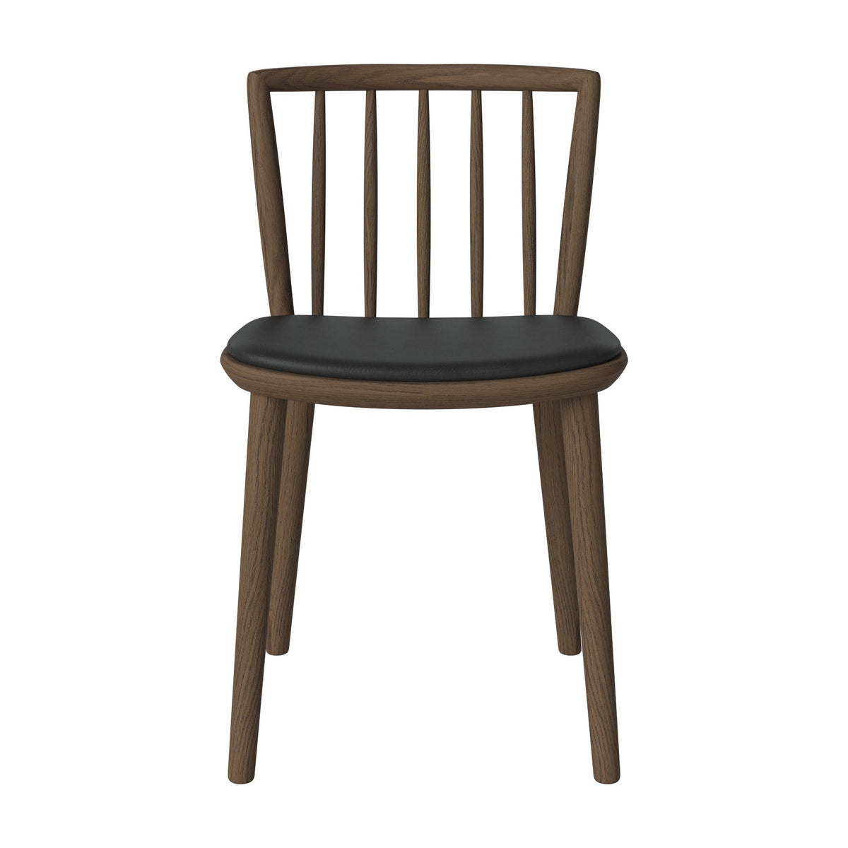 Bolia Eter eetkamerstoel gestoffeerd sydney - leer, black, donker geolied eiken, 02-342-15_00071