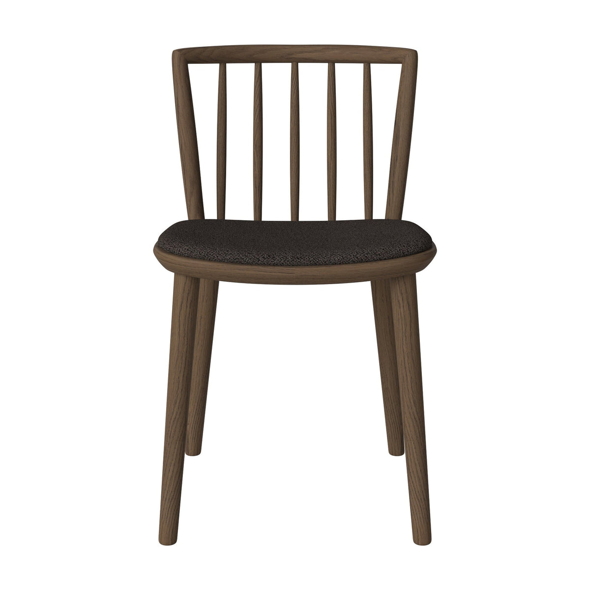 Bolia Eter eetkamerstoel gestoffeerd adria - bouclé, brown, donker geolied eiken, 02-342-15_00089