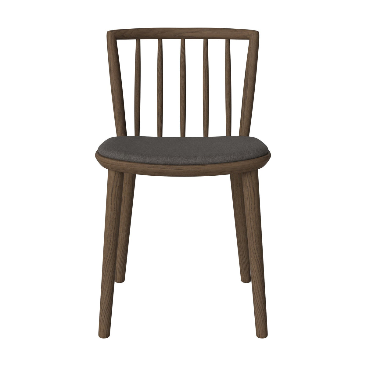 Bolia Eter eetkamerstoel gestoffeerd soil - weefsel, dark brown, donker geolied eiken, 02-342-15_00095