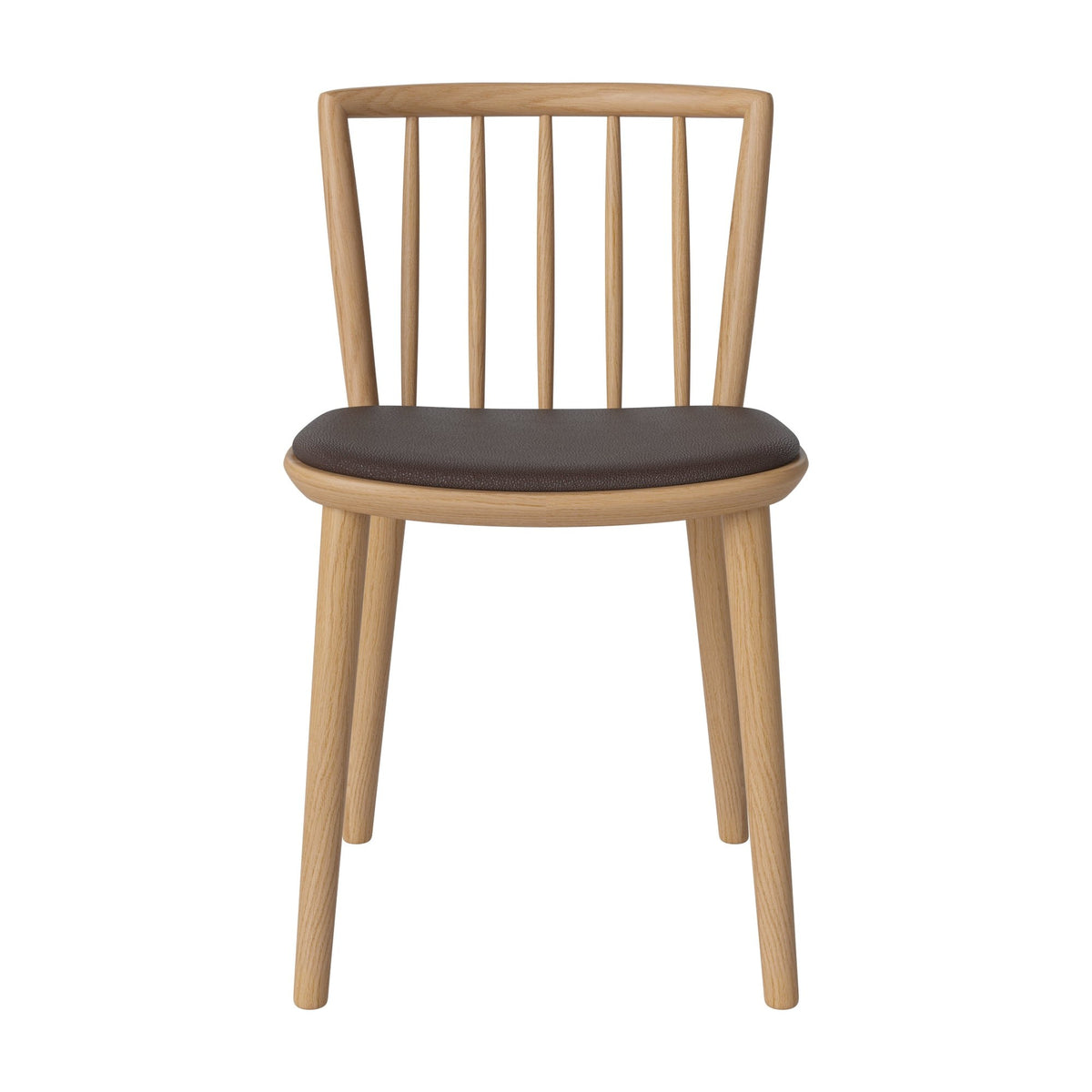Bolia Eter eetkamerstoel gestoffeerd quattro - leer, brown, geolied eiken, 02-342-15_00109