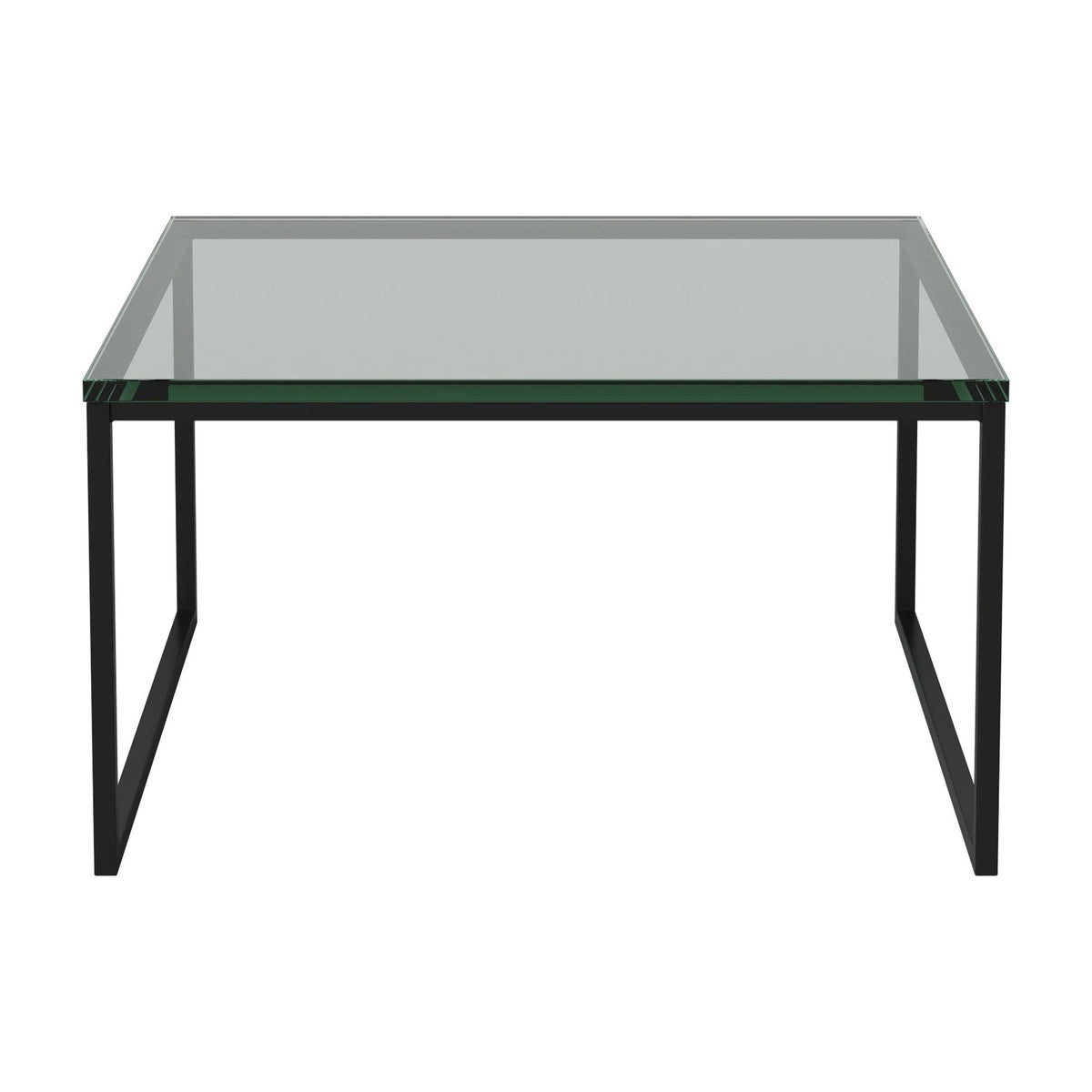 Bolia Como salontafel 60x60 cm helder glas, zwartgelakt staal, 32 cm, 03-061-05_00002