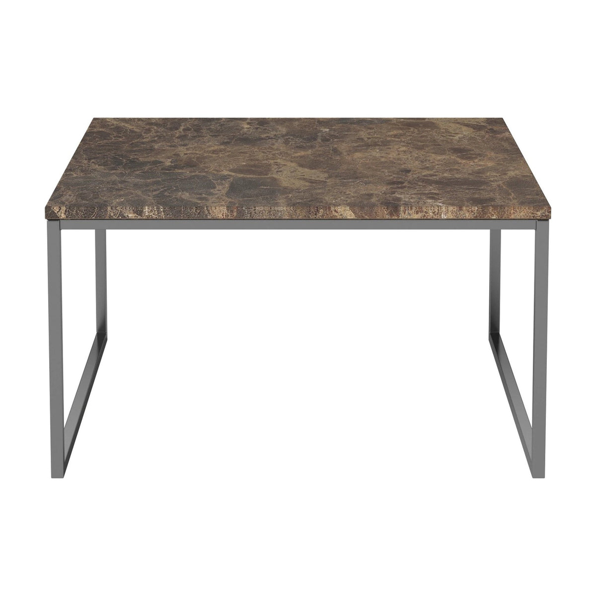 Bolia Como salontafel 60x60 cm bruin marmer, roestvrij staal, 32 cm, 03-061-05_00017