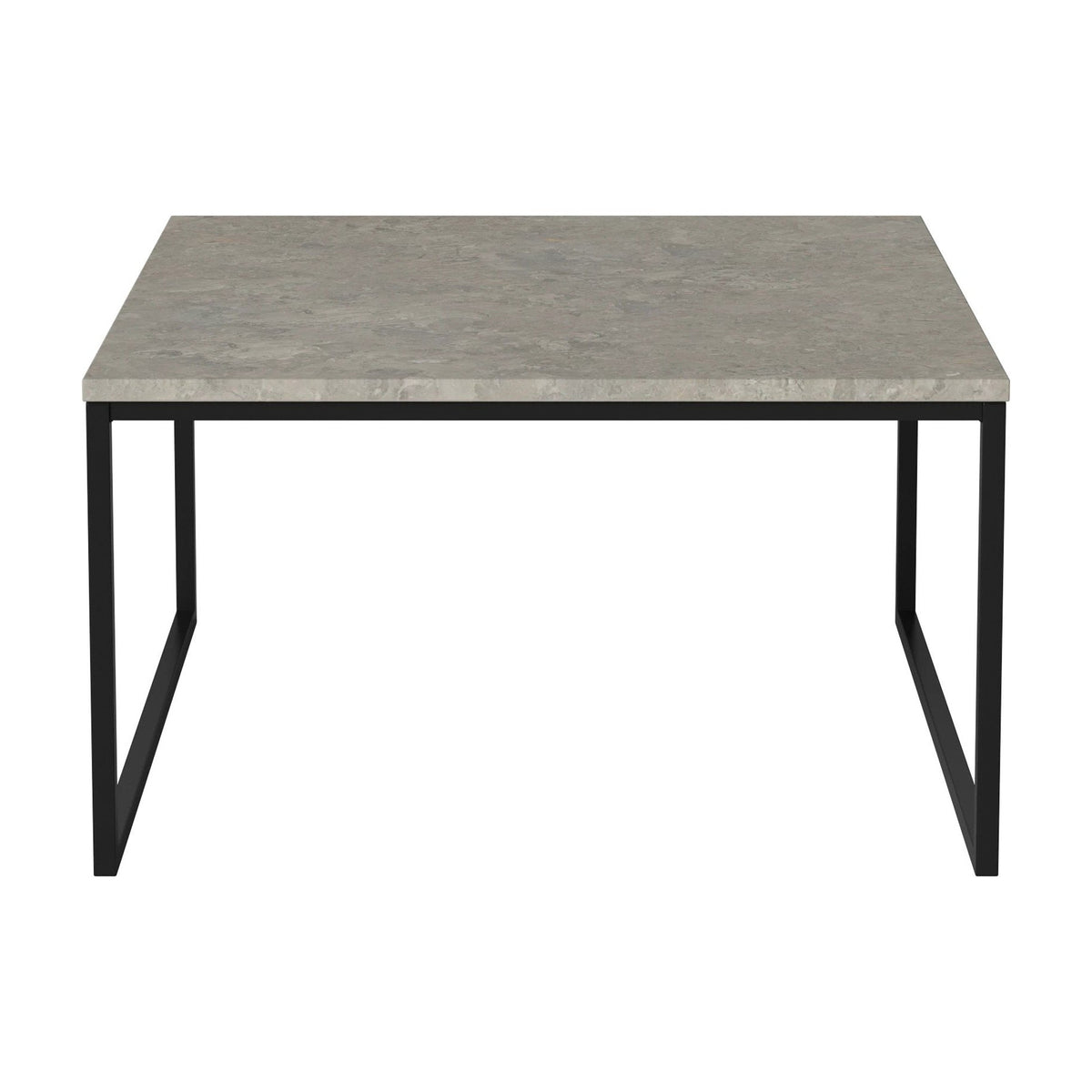 Bolia Como salontafel 60x60 cm grigio bottarga marmer, zwartgelakt staal, 32 cm, 03-061-05_00024