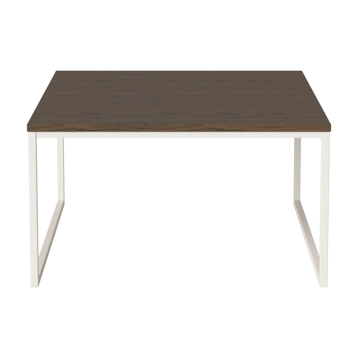 Bolia Como salontafel 60x60 cm donker geolied eiken, crèmegelakt staal, 32 cm, 03-061-05_00030