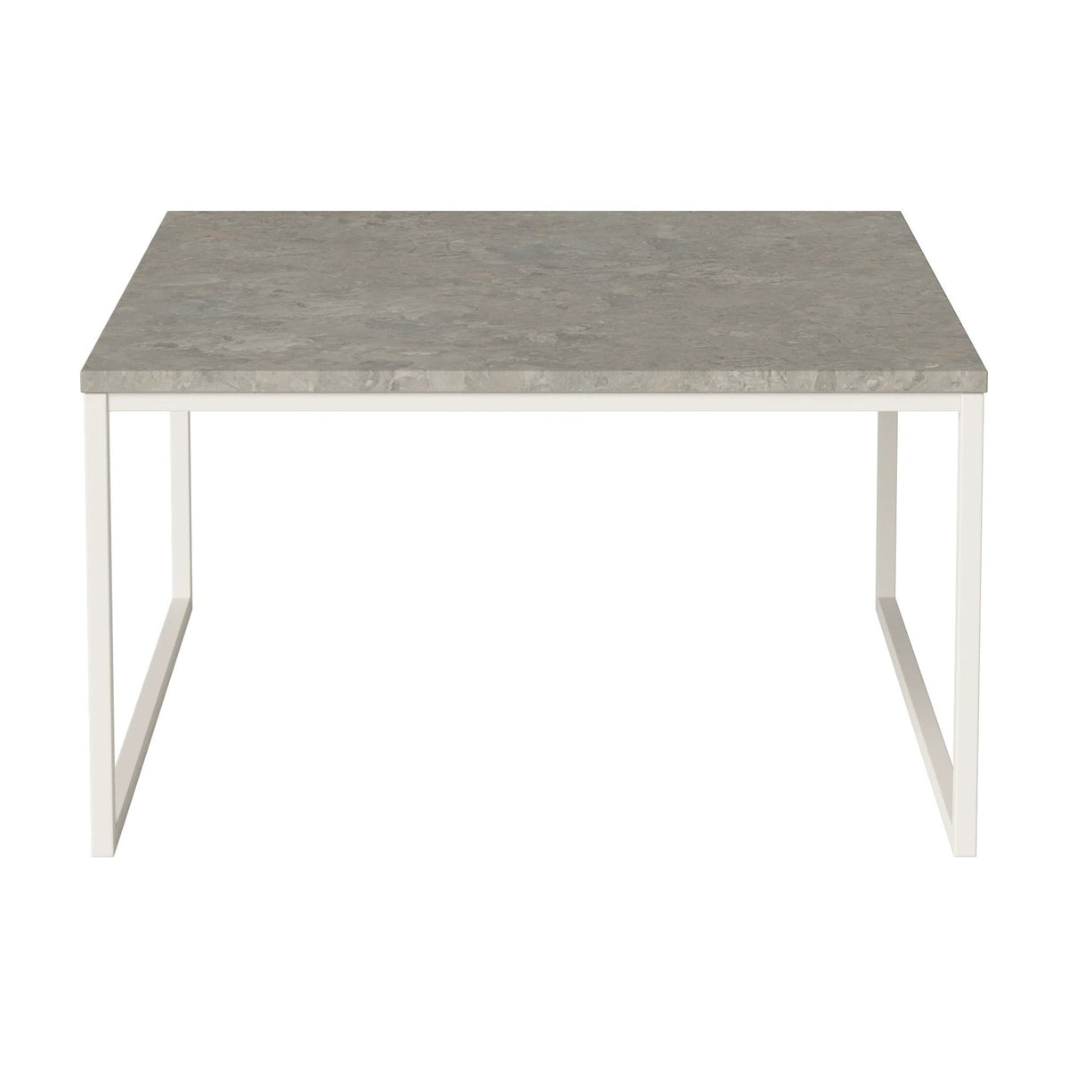 Bolia Como salontafel 60x60 cm grigio bottarga marmer, crèmegelakt staal, 32 cm, 03-061-05_00033