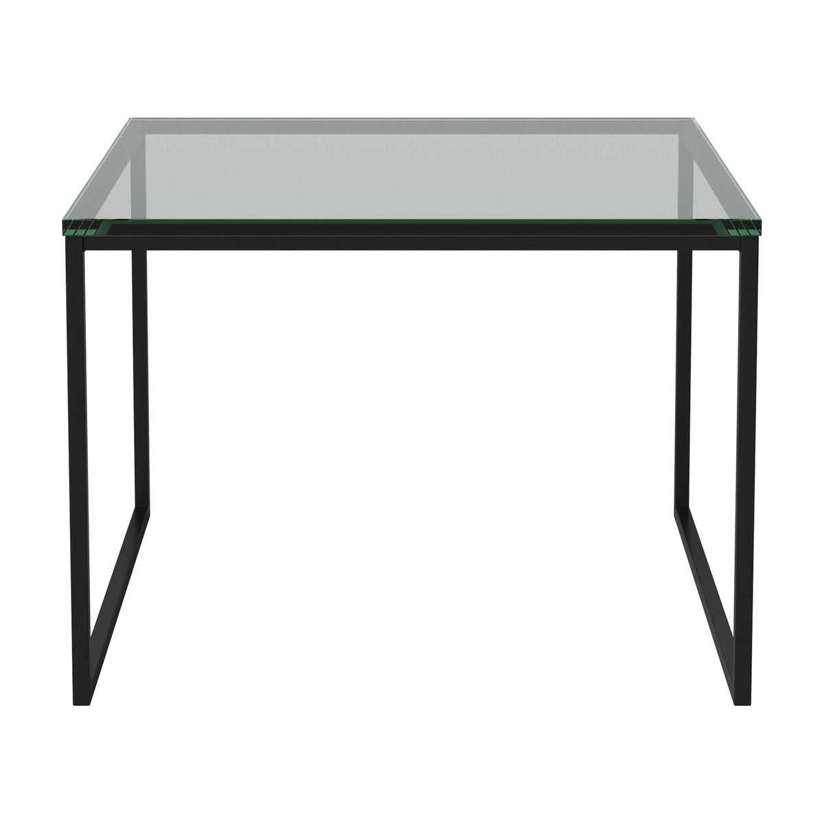 Bolia Como salontafel 60x60 cm helder glas, zwartgelakt staal, 42 cm, 03-061-05_00040