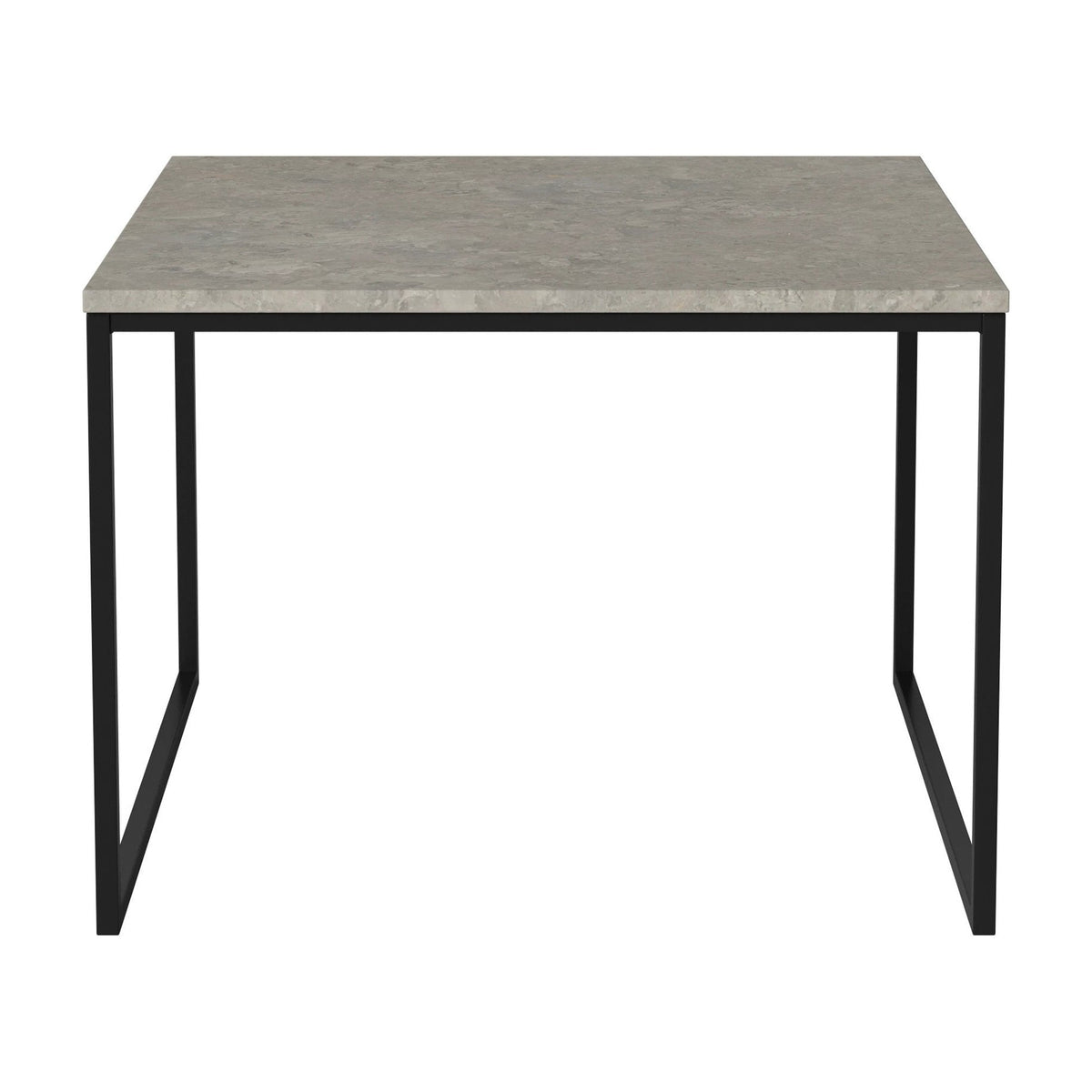 Bolia Como salontafel 60x60 cm grigio bottarga marmer, zwartgelakt staal, 42 cm, 03-061-05_00062