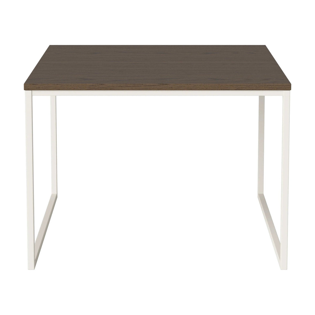 Bolia Como salontafel 60x60 cm donker geolied eiken, crèmegelakt staal, 42 cm, 03-061-05_00068