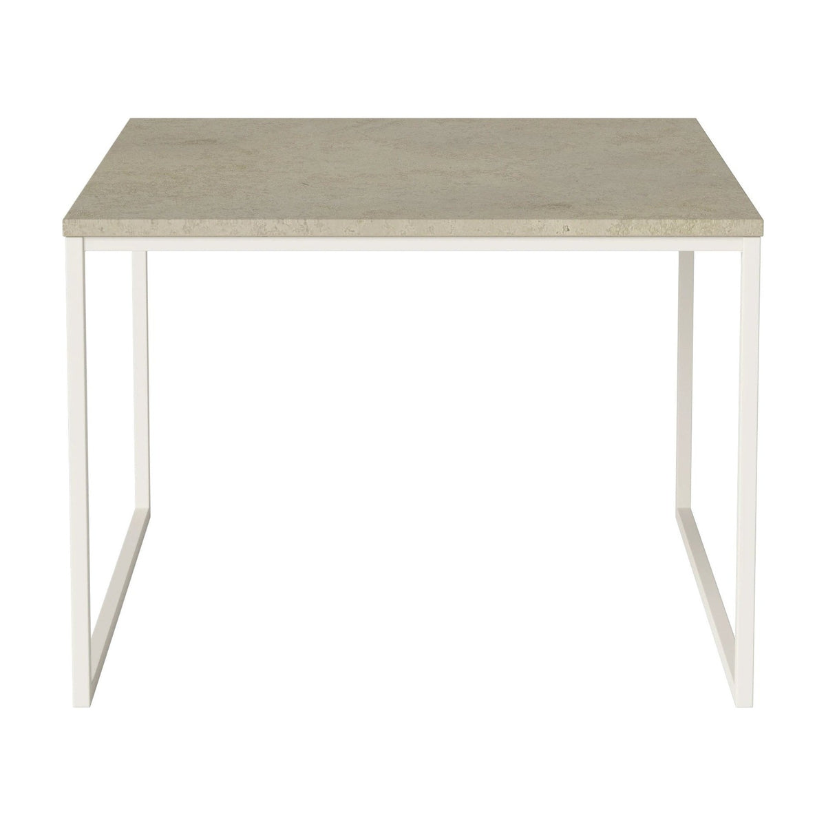 Bolia Como salontafel 60x60 cm jura grey marmer, crèmegelakt staal, 42 cm, 03-061-05_00070