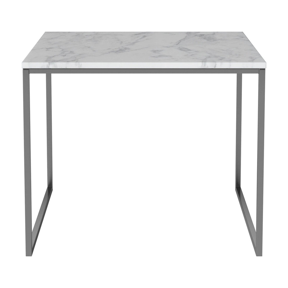 Bolia Como salontafel 60x60 cm grijs/wit marmer, roestvrij staal, 48 cm, 03-061-05_00091