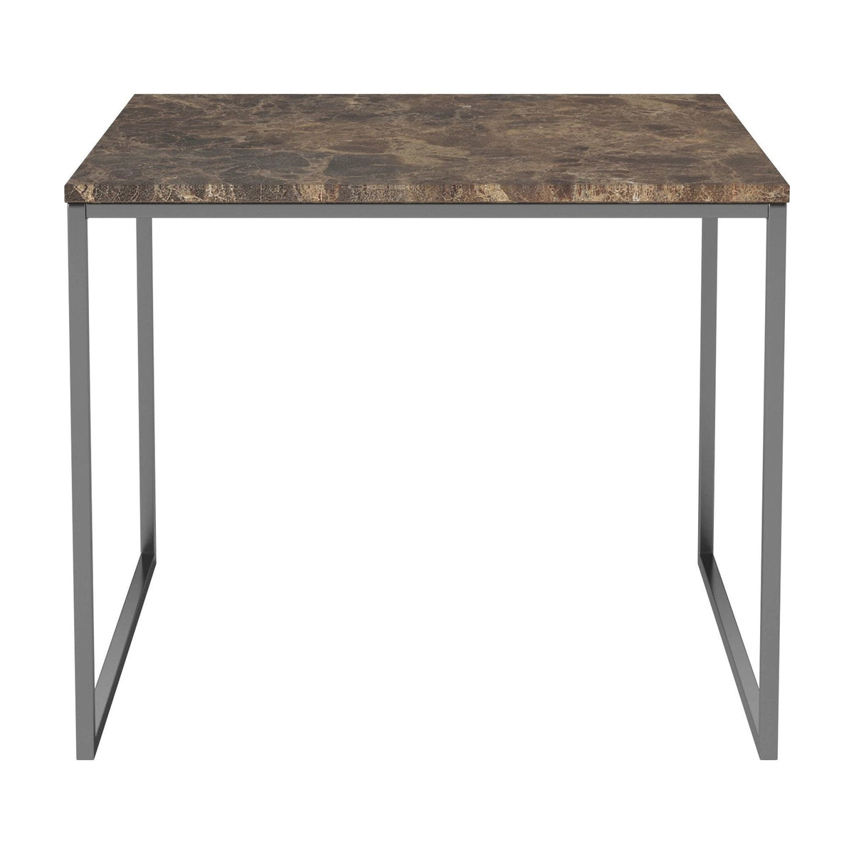 Bolia Como salontafel 60x60 cm bruin marmer, roestvrij staal, 48 cm, 03-061-05_00093