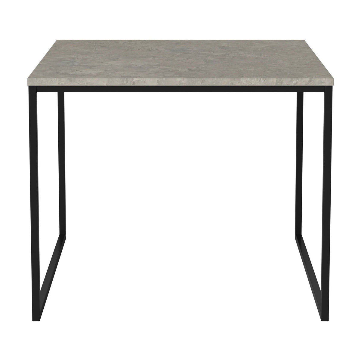 Bolia Como salontafel 60x60 cm grigio bottarga marmer, zwartgelakt staal, 48 cm, 03-061-05_00100
