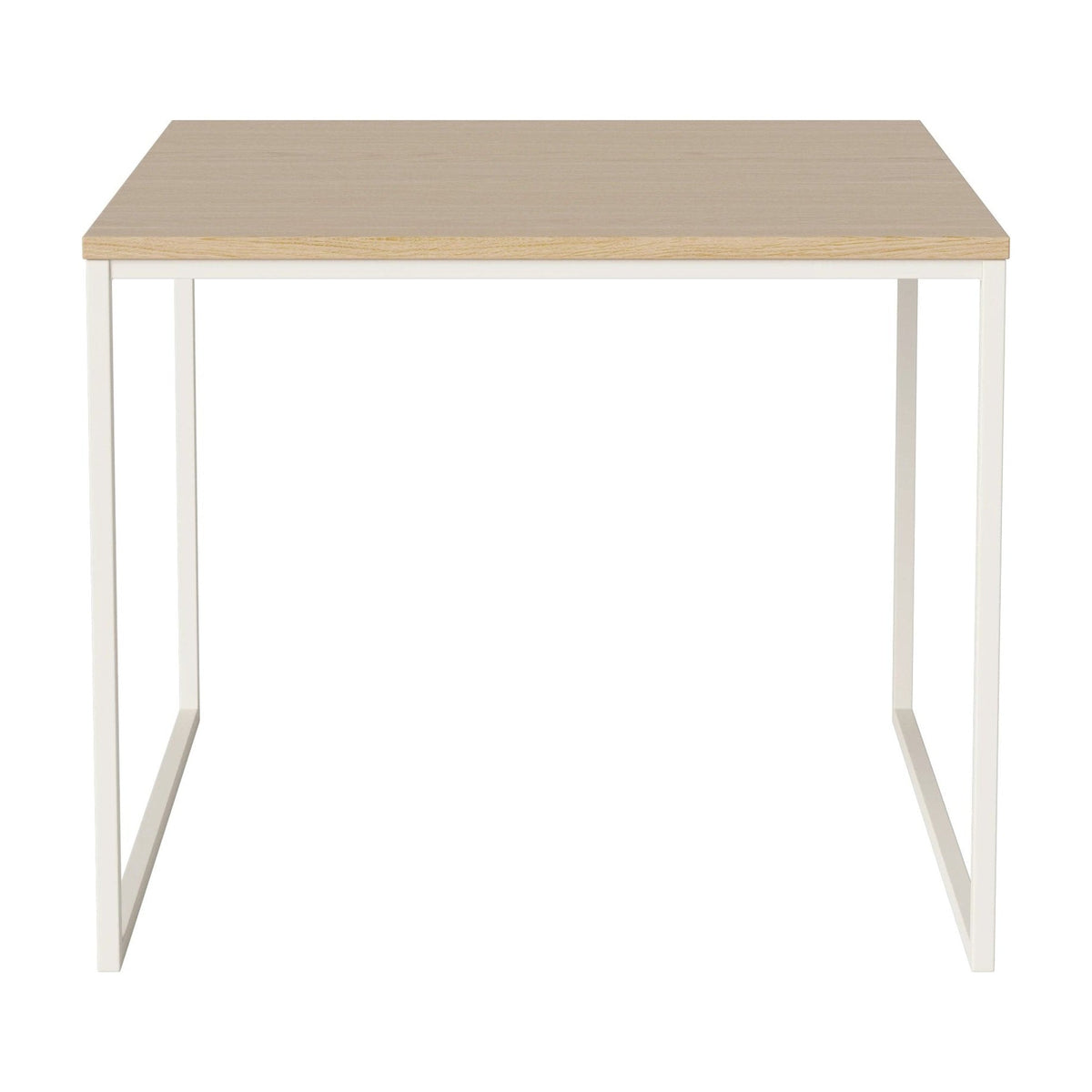 Bolia Como salontafel 60x60 cm wit gepigmenteerd geolied eiken, crèmegelakt staal, 48 cm, 03-061-05_00107