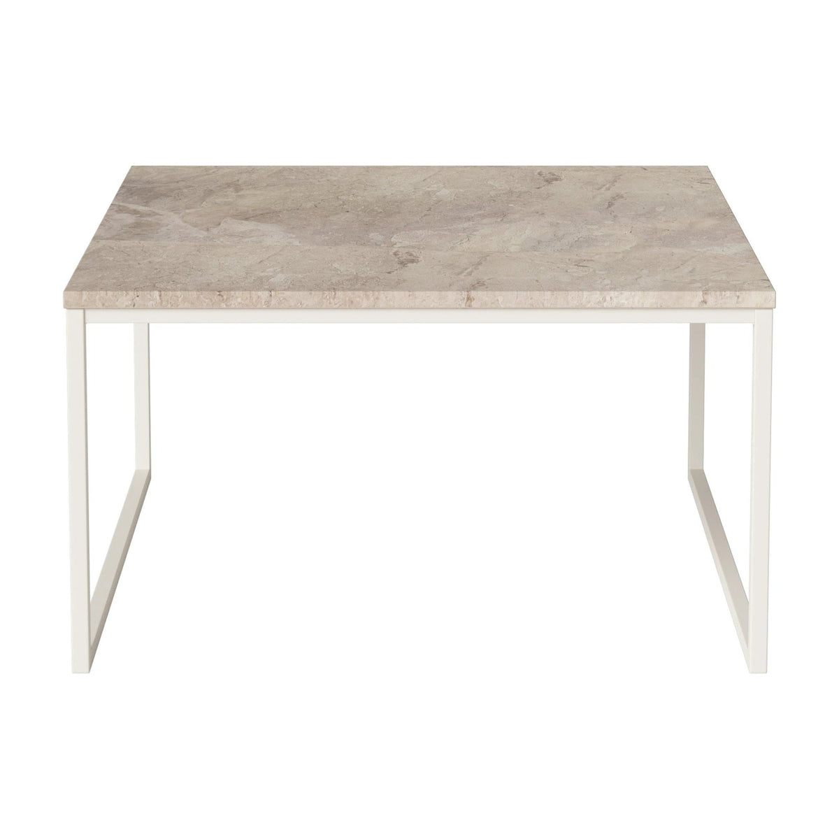 Bolia Como salontafel 60x60 cm beige marmer, crèmegelakt staal, 32 cm, 03-061-05_00117