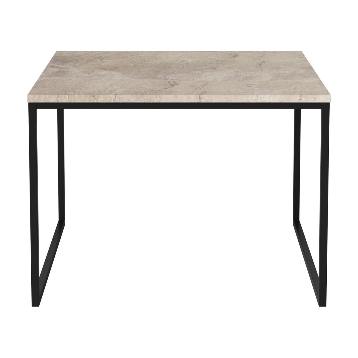 Bolia Como salontafel 60x60 cm beige marmer, zwartgelakt staal, 42 cm, 03-061-05_00118