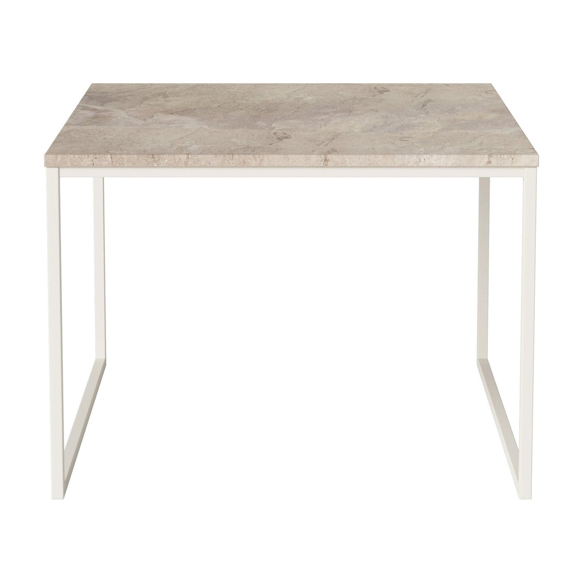 Bolia Como salontafel 60x60 cm beige marmer, crèmegelakt staal, 42 cm, 03-061-05_00120