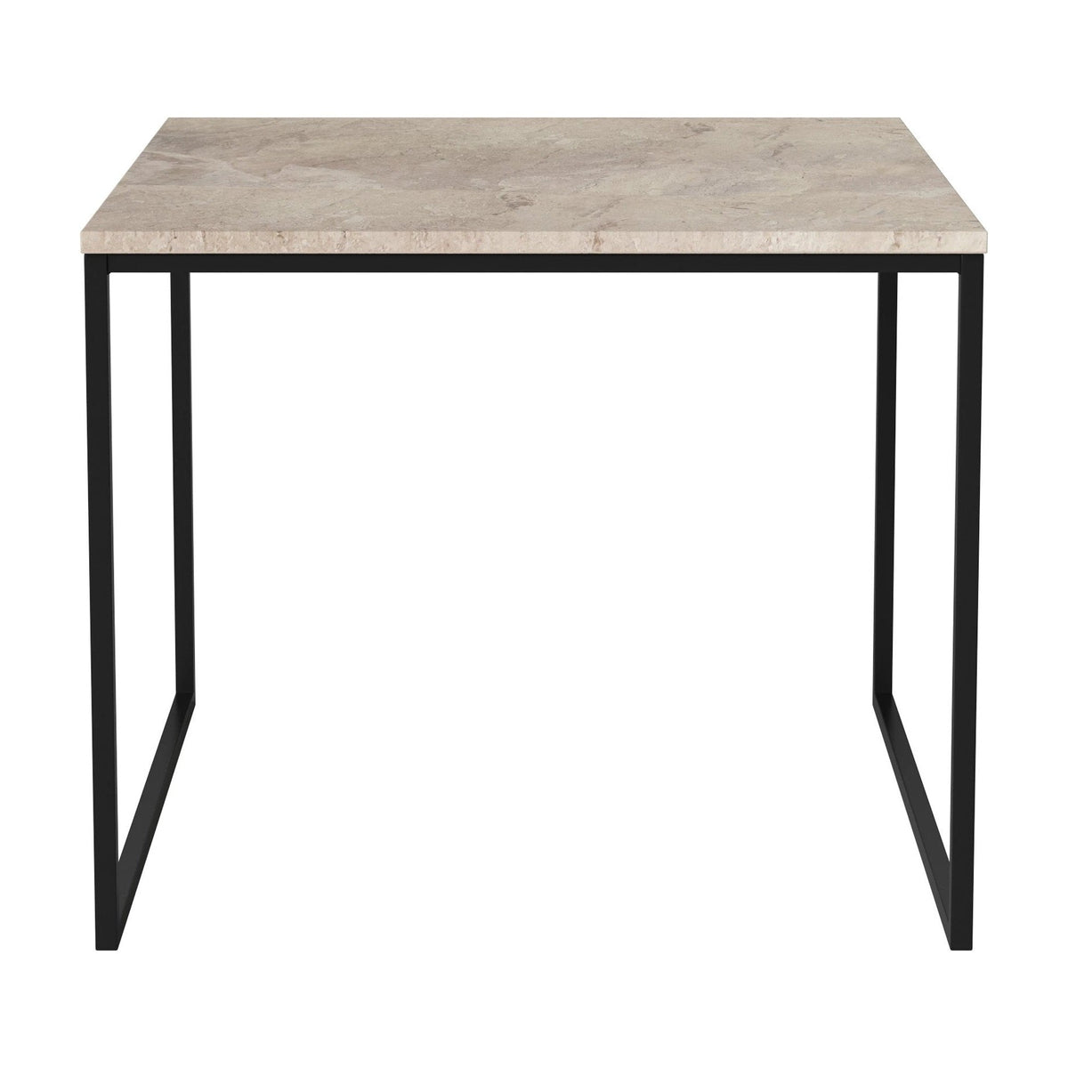 Bolia Como salontafel 60x60 cm beige marmer, zwartgelakt staal, 48 cm, 03-061-05_00121